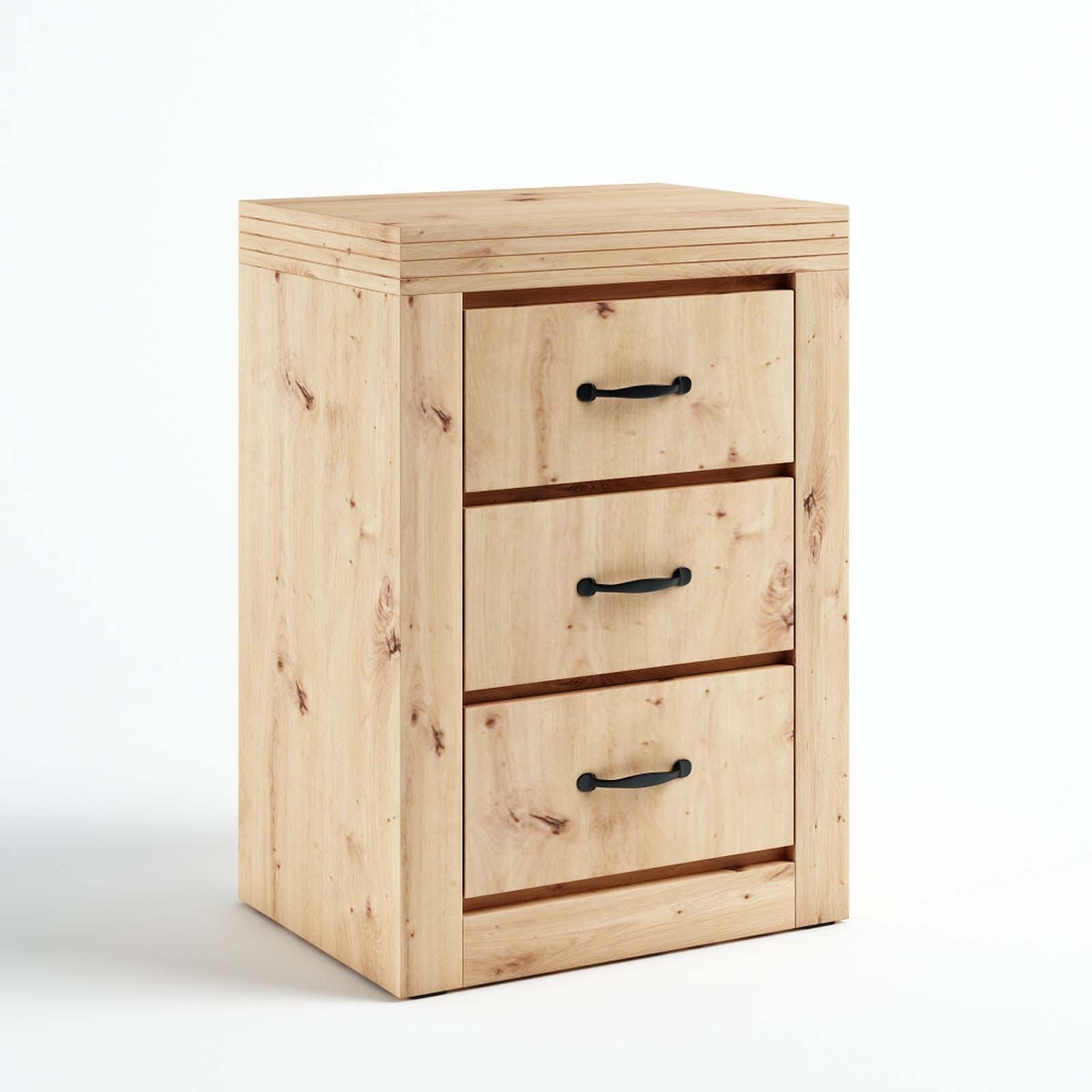 Komoda D7 Frez — korpus w odcieniu dąb sękaty, szerokość 63 cm, wysokość 88 cm