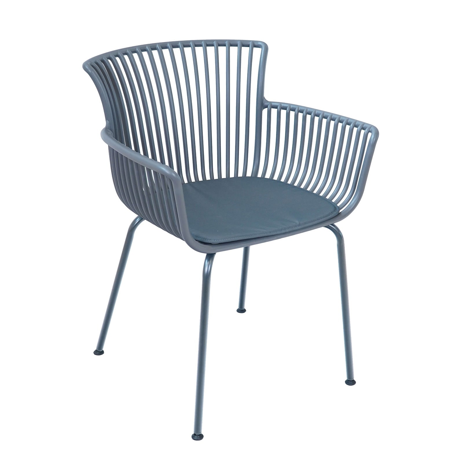 Krzesło ogrodowe Dakota — 60 × 41 × 81 cm, konstrukcja z materiału: metal