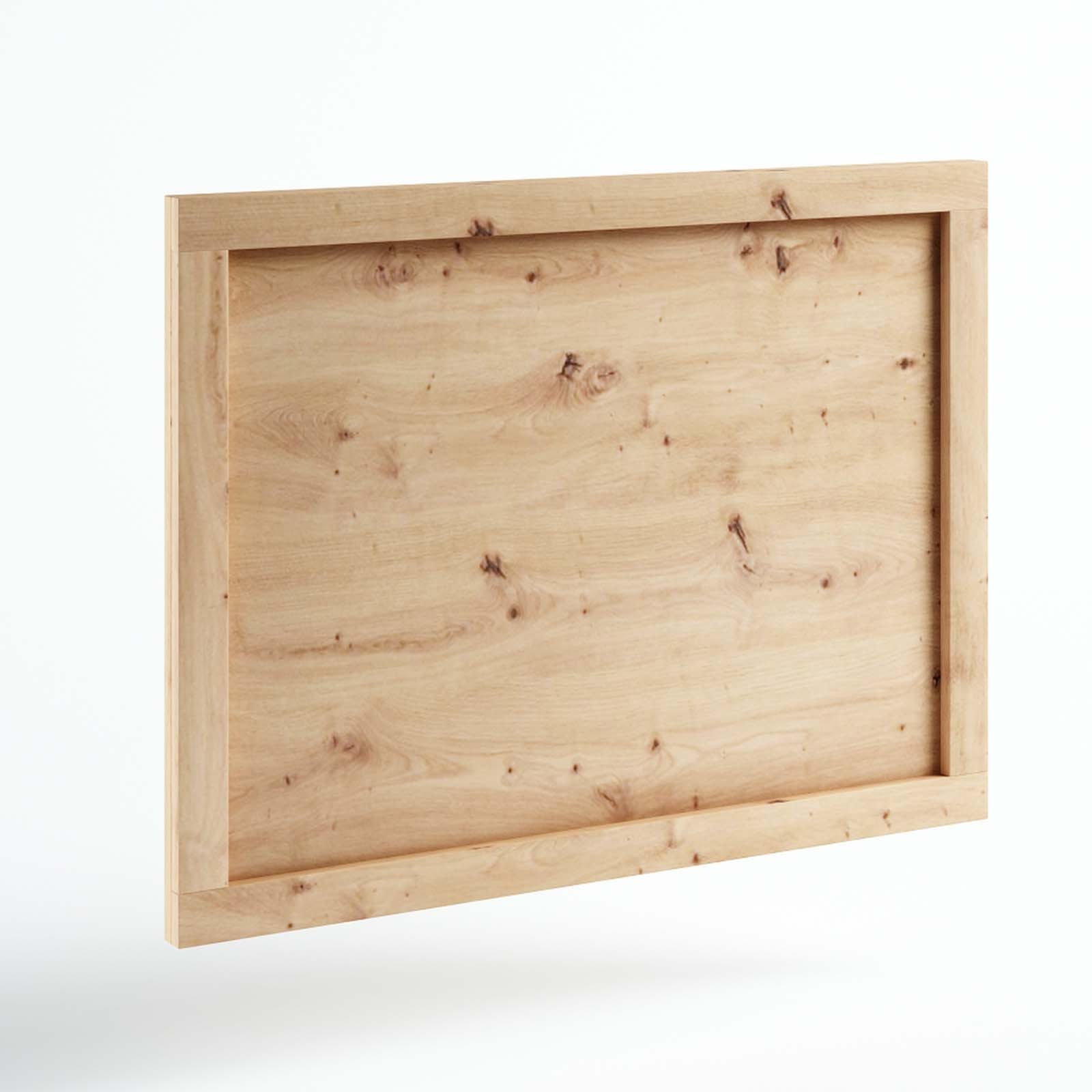 Panel dekoracyjny Frez pod telewizor — okleina naturalna w dębie sękatym, 120 × 90 cm