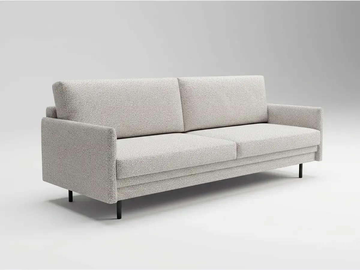 Sofa Kioto 3-osobowa rozkładana z pojemnikiem, salon minimalistyczny, AG Meble