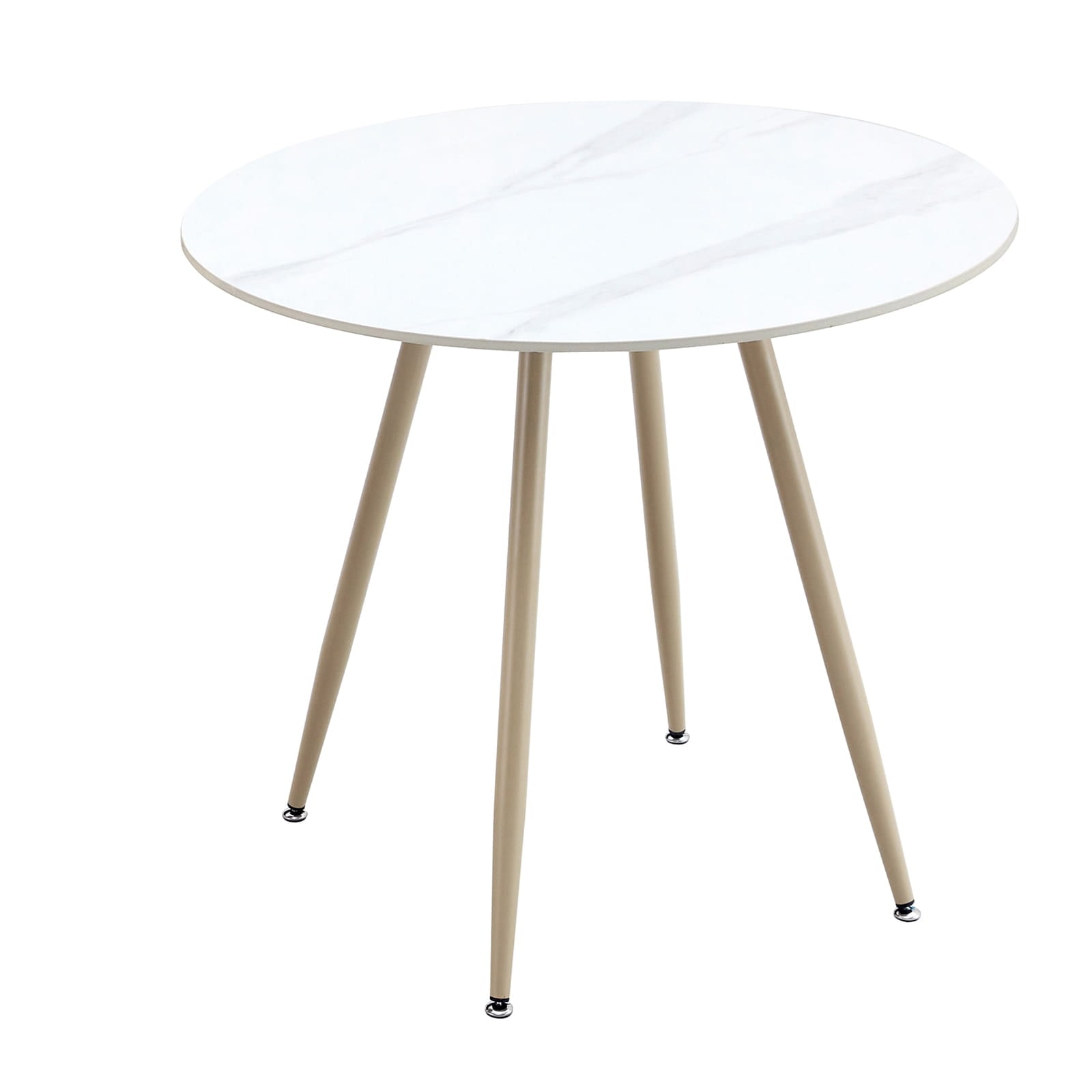 Stół ogrodowy Melody biały — blat okrągły ⌀60, wysokość 71 cm